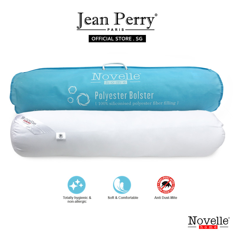 Novelle Polyester Bolster I Firm Bolster I Washable Bolster I Comfort Bolster I Long Pillow I Long Bolster