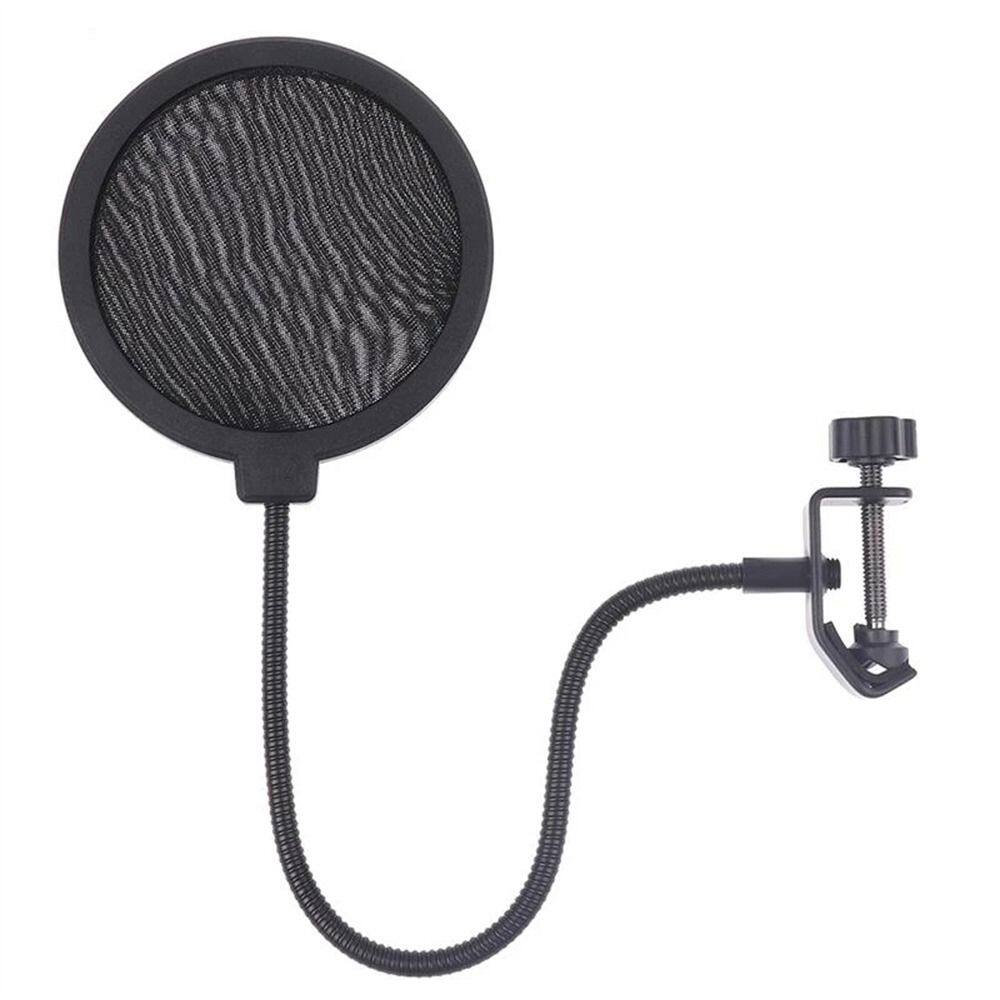 OOC Flexible Double Layer Mic Accessories Recording Accessories Sound Recording Karaoke Supplies Sound Filter Microphone Wind Screen Microphone Windproof Mic Dust Cover