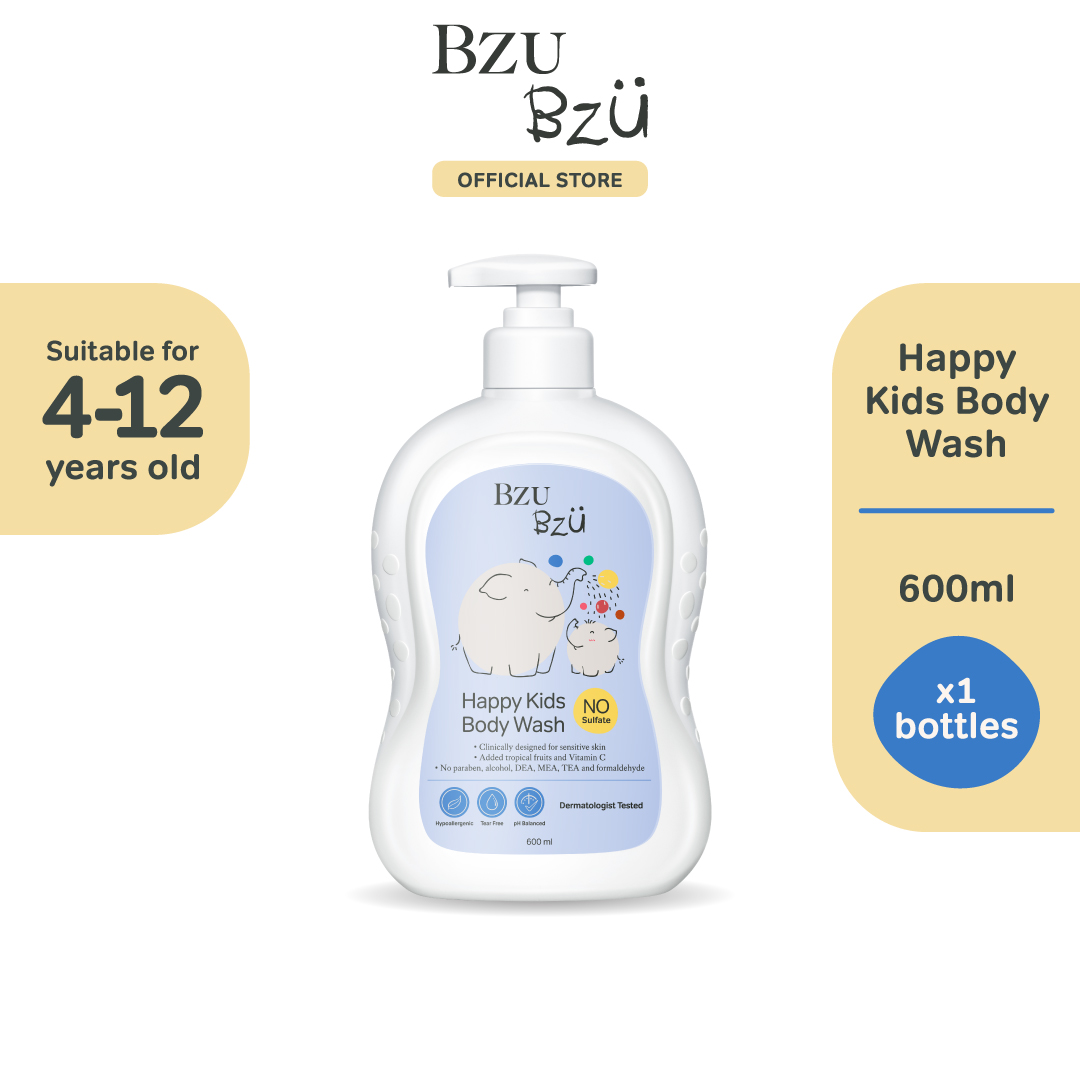 BzuBzu Happy Kids Body Wash Bundle Deal, 600ml | Designed for Sensitive Skin