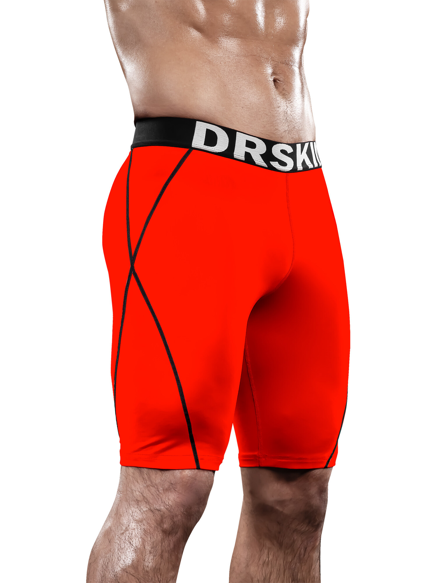 DRSKIN Made In Korea Men`s Shorts Workout Leggings Compression Skin Tights Baselayer Running Jogger Bodybuilding Fitness Cycling