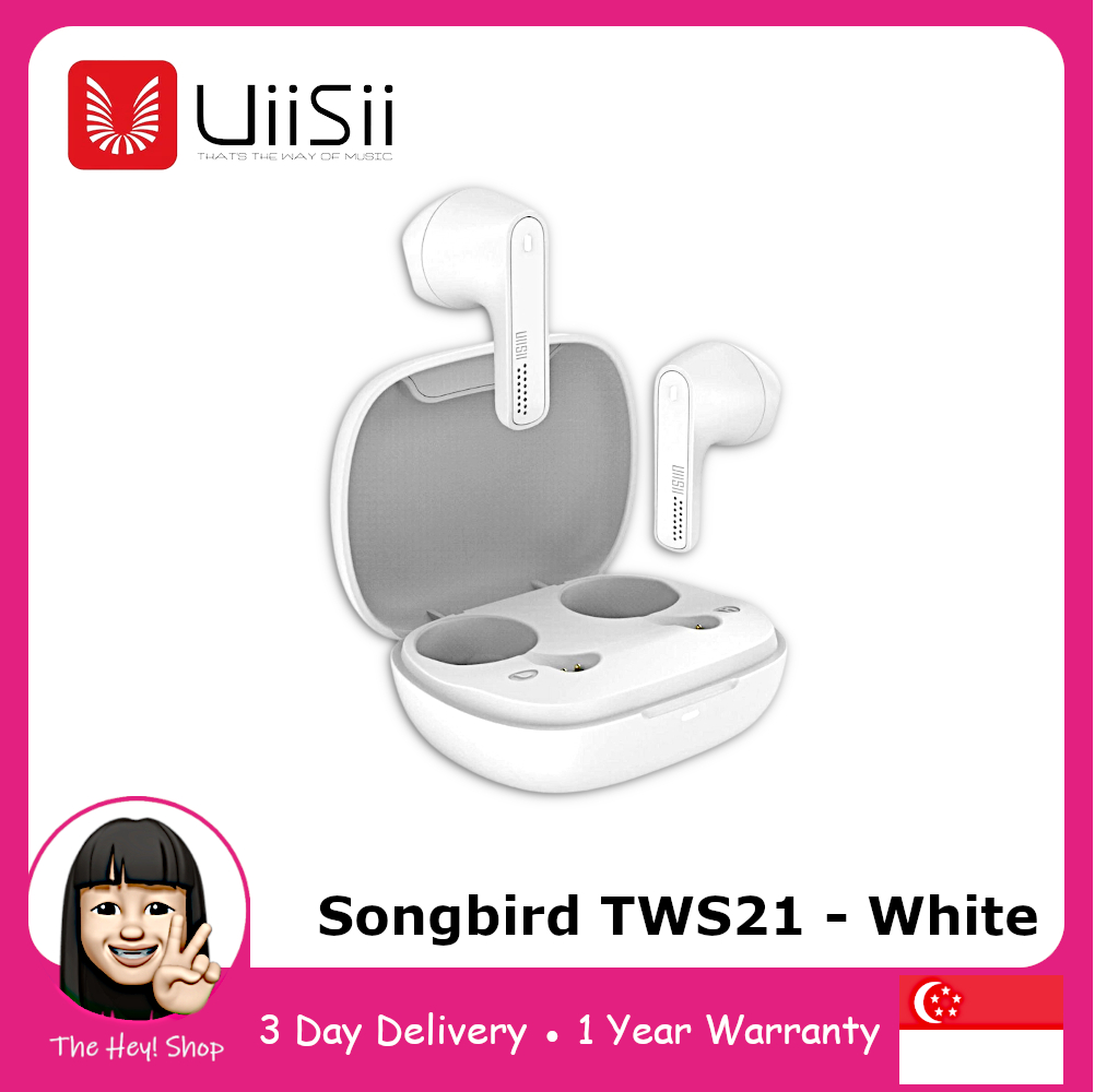 UiiSii Songbird TWS21 Power Bass Truly Wireless Earbuds 3.5 Hours Music Airpods Volume Touch Control HiFi Audio