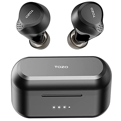 TOZO NC7 Hybrid Active Noise Cancelling Wireless Earbuds, ANC, in-Ear Detection Headphones IPX6 Waterproof Bluetooth 5.0 Stereo Earphones, Immersive Sound Premium Deep Bass Headset,