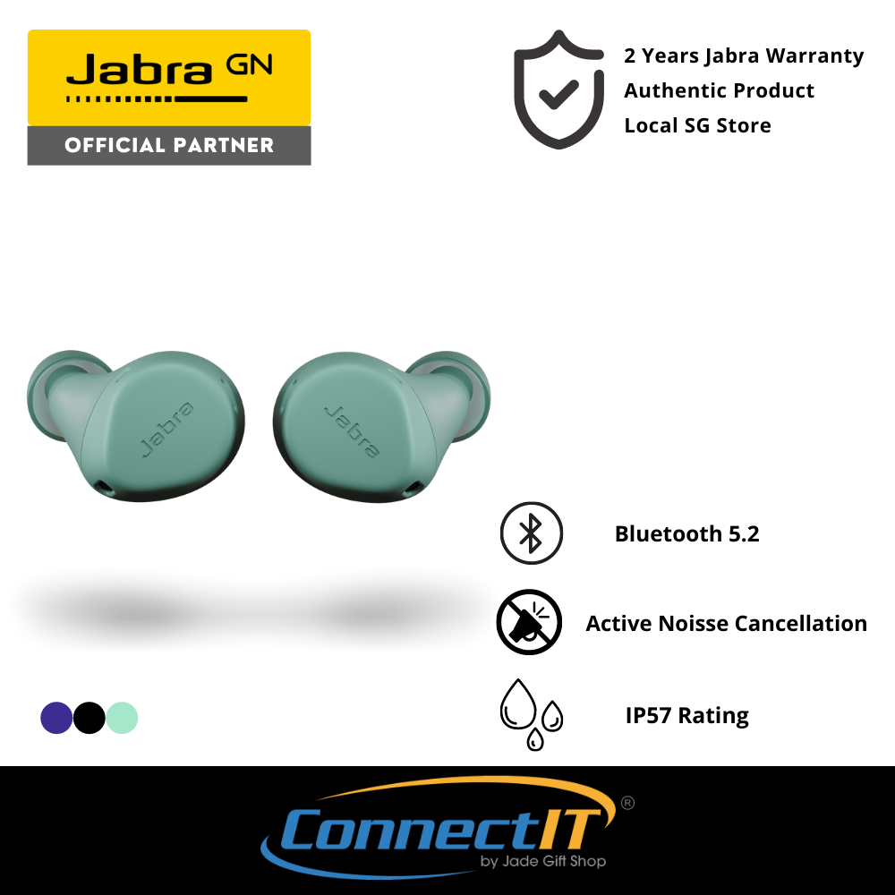 Jabra Elite 7 Active Wireless Bluetooth 5.2 Earbuds With Active Noise Cancellation and IP57 Rating (2 Years Local Warranty)