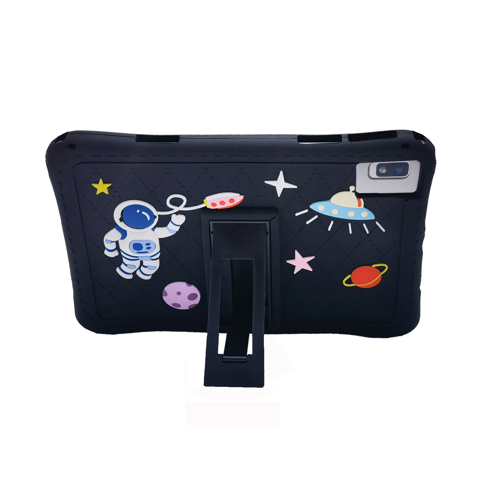 For BANOSS N70 10.1 inch 2022 Case Cartoon Soft Silicone Case Astronaut Spaceship Tablet PC Case Shockproof Non-slip Adjustable Stand Cover Protective Case BANOSS N 70