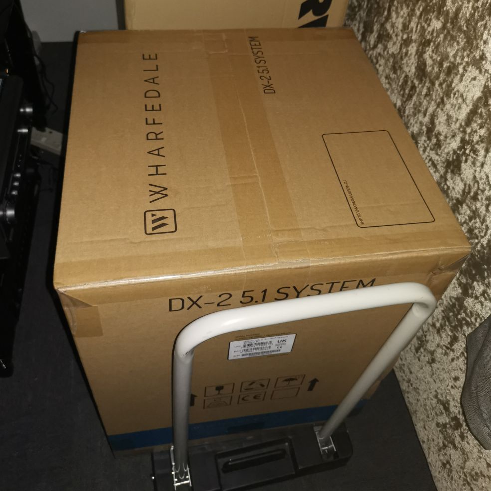 wharfedale Dx2 5.1 speaker black 3 year warranty free 20m canare 2s7f made in japan speaker cables worth $89