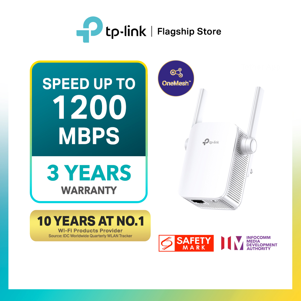 TP-LINK RE305 AC1200 Dual Band Wireless WiFi Range Extender/booster/AP mode (Works with any router)