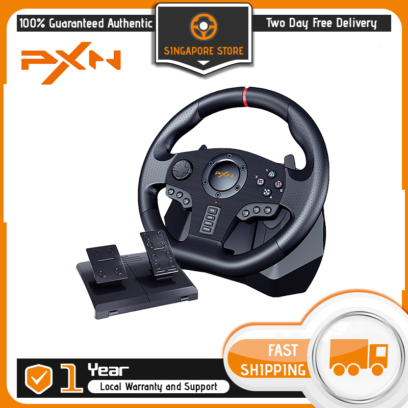 (Ready Stock) PXN V900 PC , Universal Usb Car Sim 270/900 degree with Pedals for Nintendo Switch,PS4,PS3, Xbox, One,Xbox Series X/S