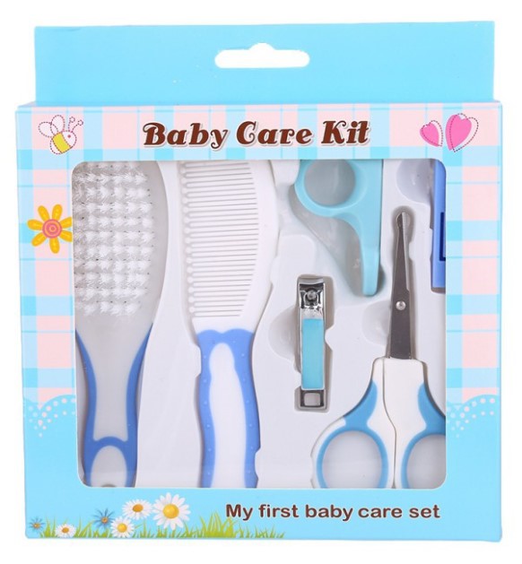 Baby Grooming Set (6-pc Set) Newborn Nail Hair Set Infant Personal Care Set Health Care Set Comb Nail Set