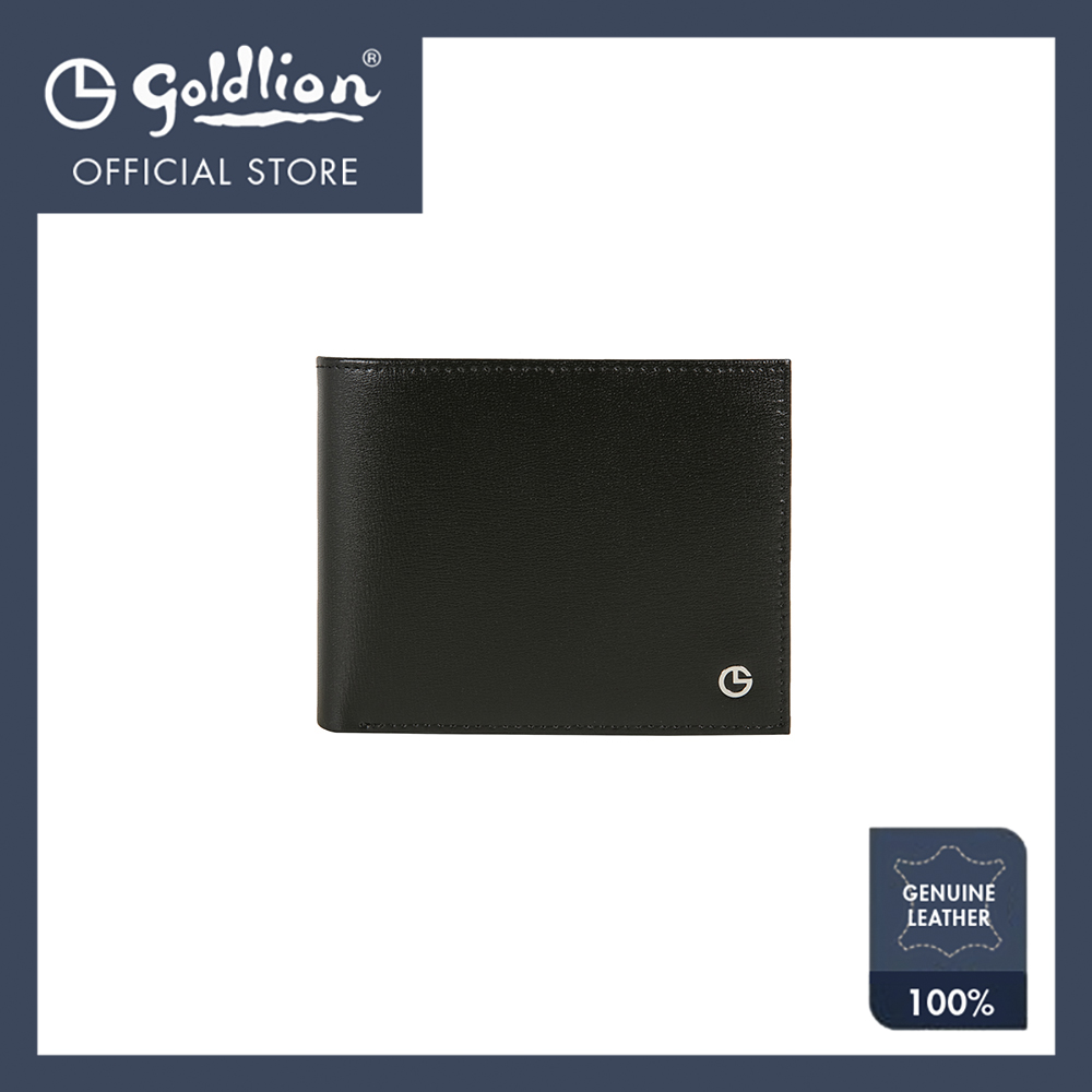 Goldlion Men Genuine Leather Wallet (4 Cards Slot, Coin Pouch)