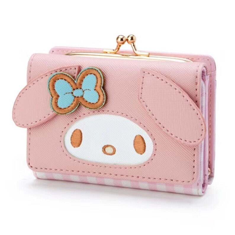 Japan Sanrio Cinnamoroll Pompompurin My Melody Hello Kitty Kuromi Wallet Cute Coin Purse Pouch Bag
