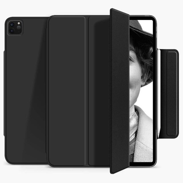 GOOJODOQ for New iPad mini 6 Case 2021 iPad Air 4 Case for iPad Pro 11 2021 2020 2018 Case Magnetic Cover Support Wireless Charger(Square Camera Hole Position)