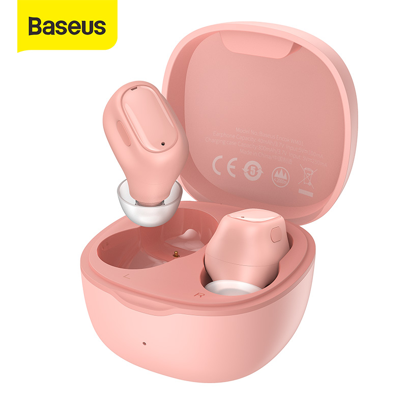 Baseus WM01 TWS Wireless Earbuds Bluetooth 5.0 Earphones Smart Noise Canceling Mini In-ear Headset for iphone Huawei Xiaomi Samsung Vivo Oppo