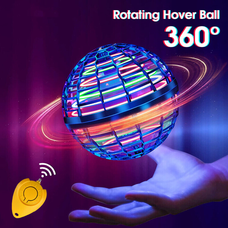 KiddoZone Flying Ball Spinner Toy Mini Hand Controlled 360° Toys Fly Orb Rotating Magic Drone Flying Boomerang Balls Hand Controlled Fidget Toys for Children Kids