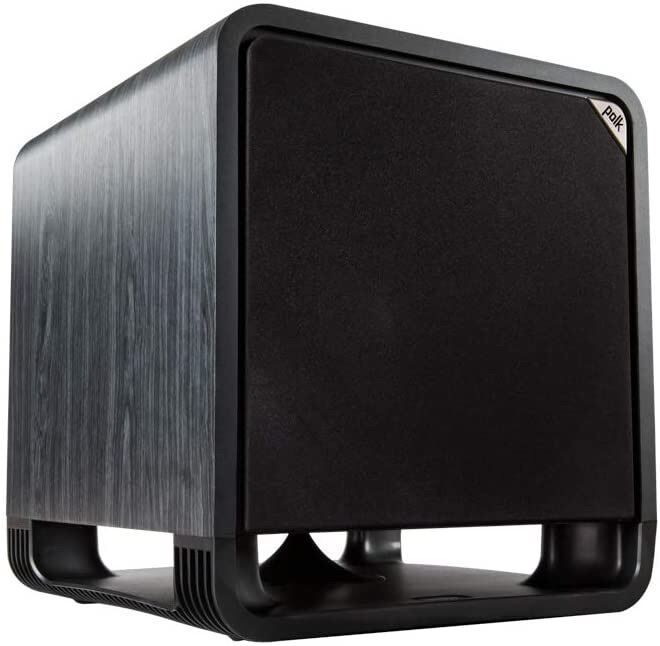 polk audio hts 12 subwoofer walnut/black 1 year warranty same day delivery