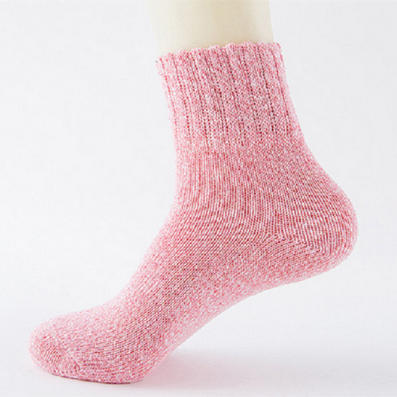 1 Pair Wool Rabbit Fur Thick Socks Women Lady Soft Cotton Sports Casual Sock Winter Warm Spring Outdoor Cold Resistance