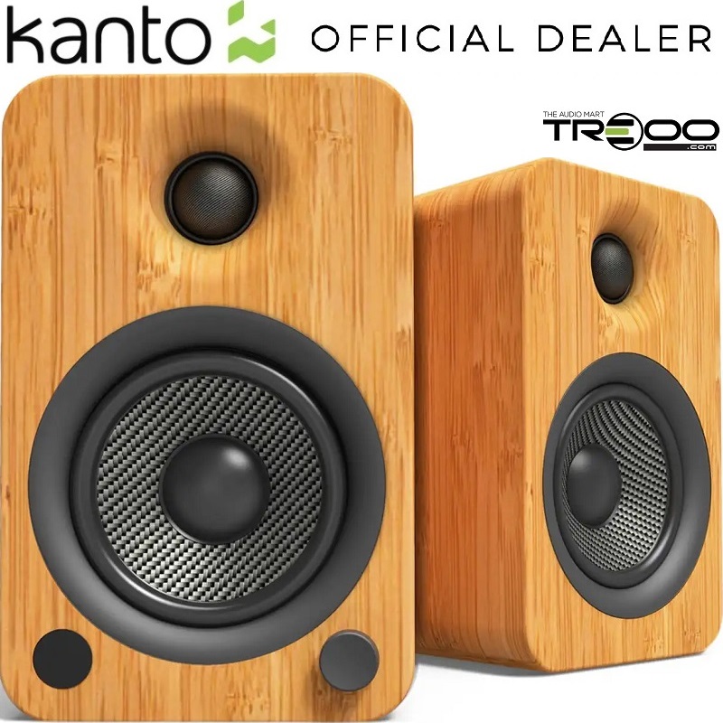 Kanto YU4 Wireless Bluetooth Desktop Bookshelf Speakers