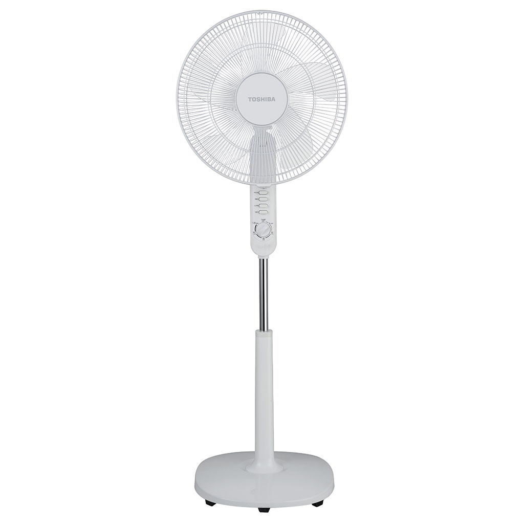 TOSHIBA 16" Stand Fan With Timer F-LSA10(W) with 1 Year Toshiba Warranty