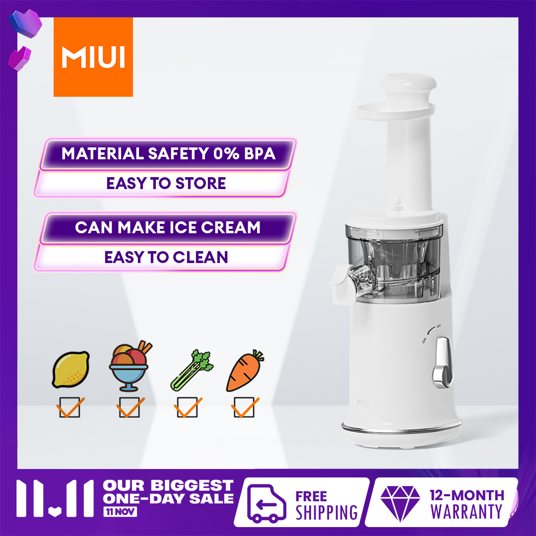 MIUI 2022 New Slow Juicer Petit Design with MINI FilterFree X (FFX) Esay Clean Technology,German GS standard, BPA free
