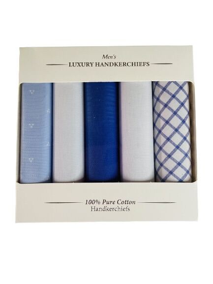 Cotton Handkerchief Set Box, Cotton Handkerchiefs for Men and Women
