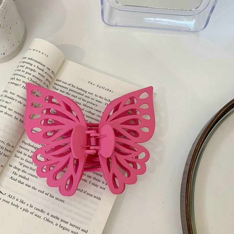 MJartoria New Fashion Hollow Butterfly Clip for Girl Fashionable And Versatile Lovely Headdress