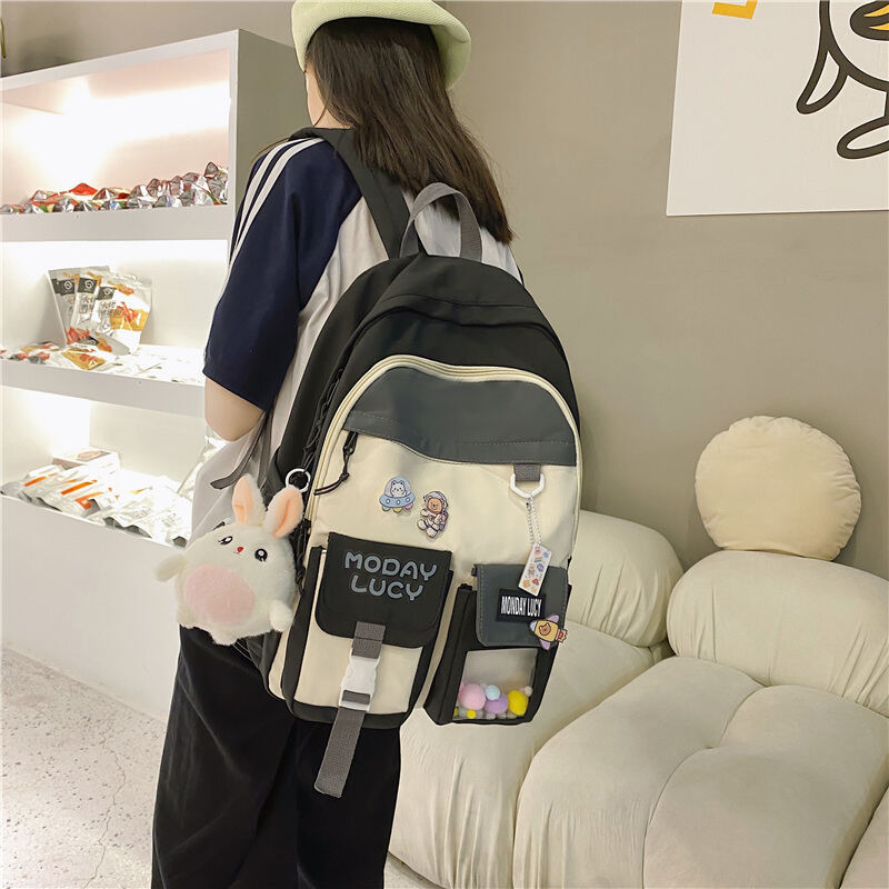 Schoolbag Female Korean High School Mori Japanese Backpack Ins Trendy Middle School Student Large Capacity Backpack Cute