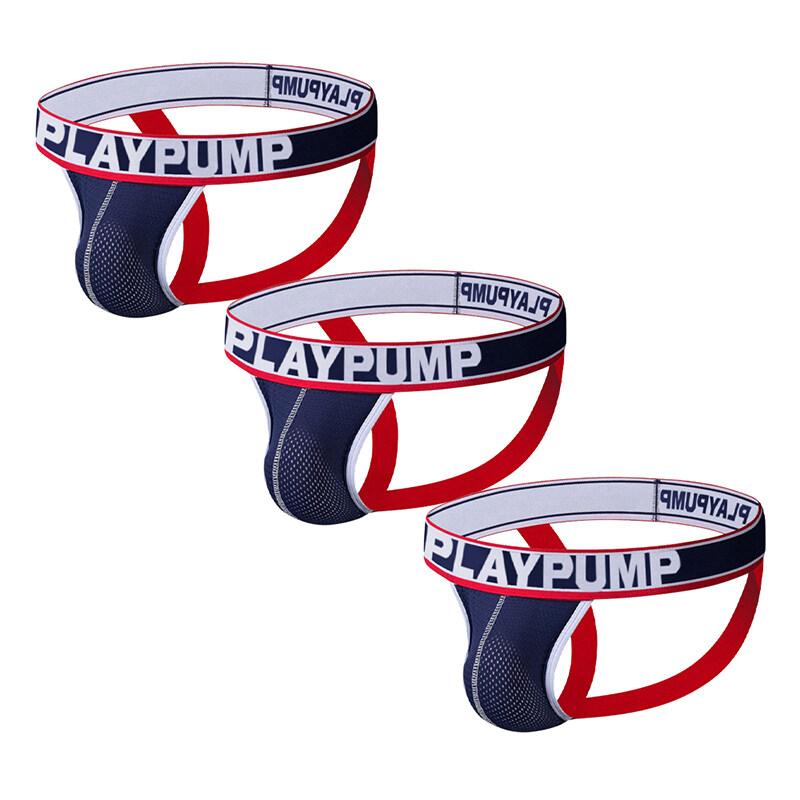 CMENIN PLAYPUMP 3Pcs Popular Cotton Men's Thong And G String Man Underpants Breathable Sexy Men Underwear Jockstrap Panties Male PP9102
