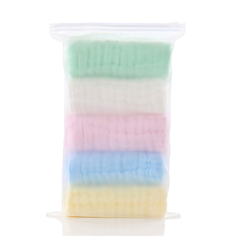 [HFTOY] 5pcs/lot Muslin 6 Layers Cotton Soft Baby Towels Baby Face Towel Handkerchief Swimming Feeding Face Washcloth Wipe Burp Cloths