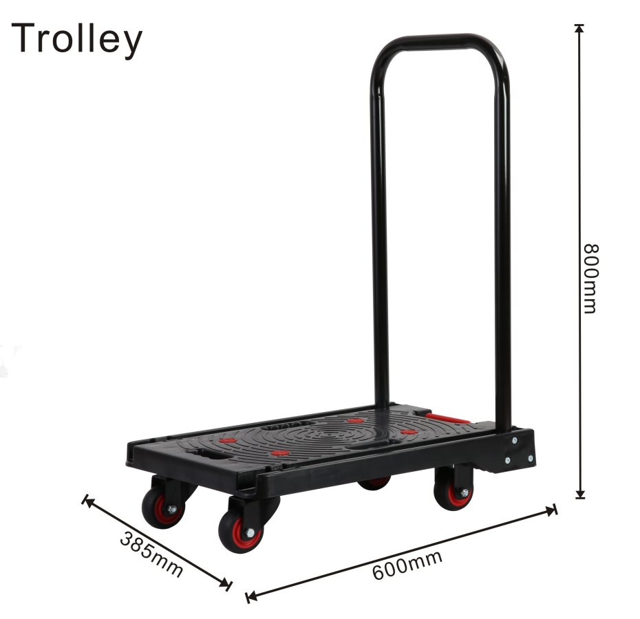 Foldable hand trolley load weight 100KG / factory sales and fast delivery / high quality/Local Warranty