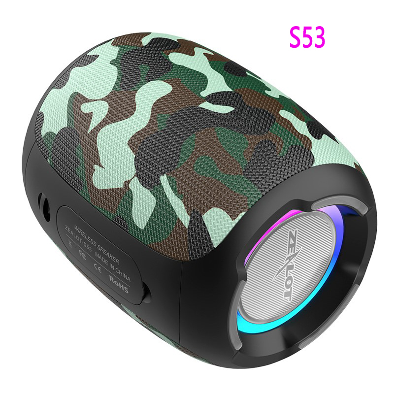 ZEALOT S53 Wireless Bluetooth Speaker 24 hours 20w super loud sound bluetooth speaker IPX6 waterproof for phone TF card FM