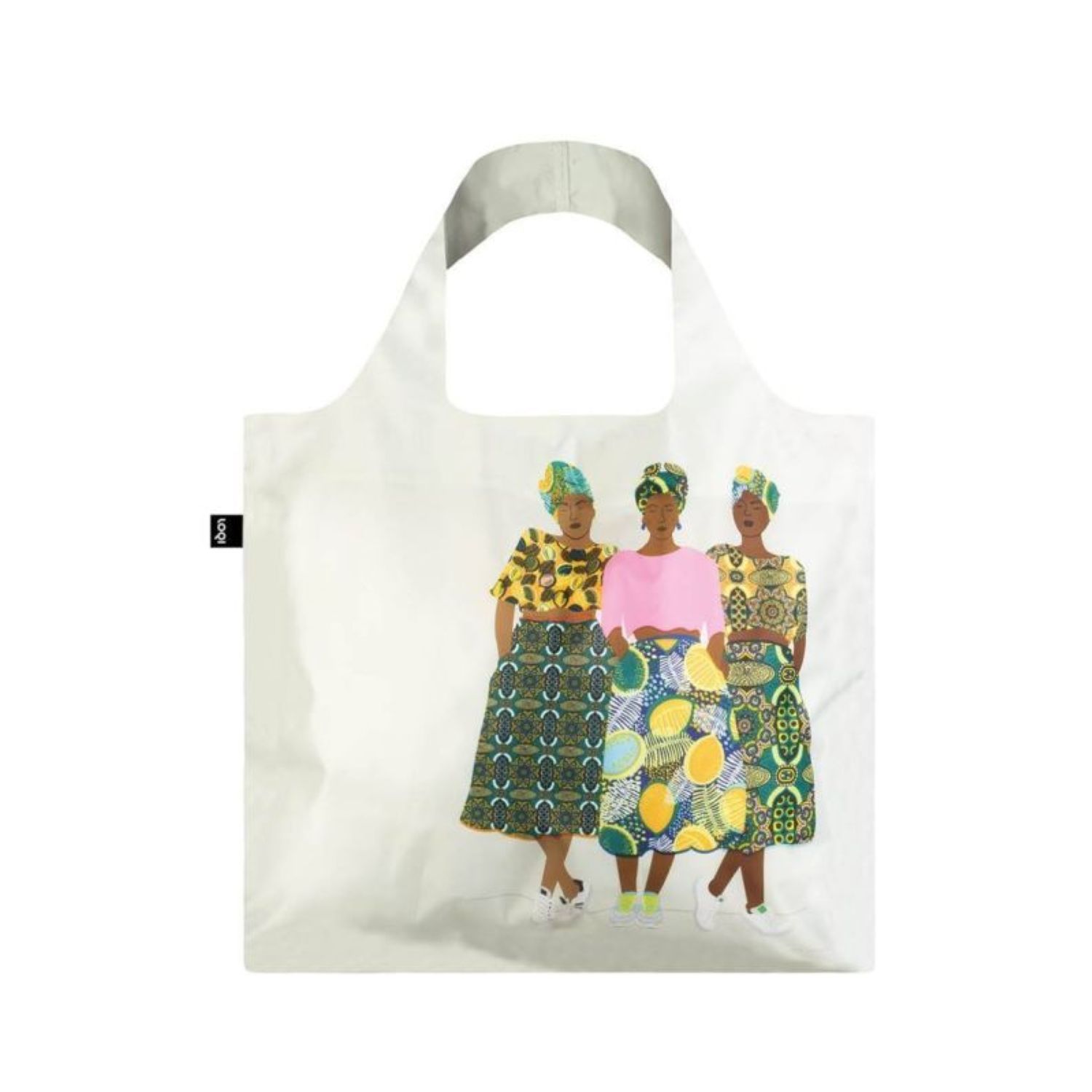LOQI Artist Foldable Tote Bag - Celeste Wallaert - Grlz Band Foldable Tote Bag