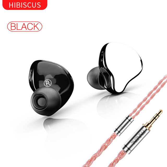 FAAEAL Hibiscus HiFi Earphone Diamond Like Carbon Diaphragm Dynamic Earbuds Monitor Stage IEM Headphone + SpinFit CP100M Eartips