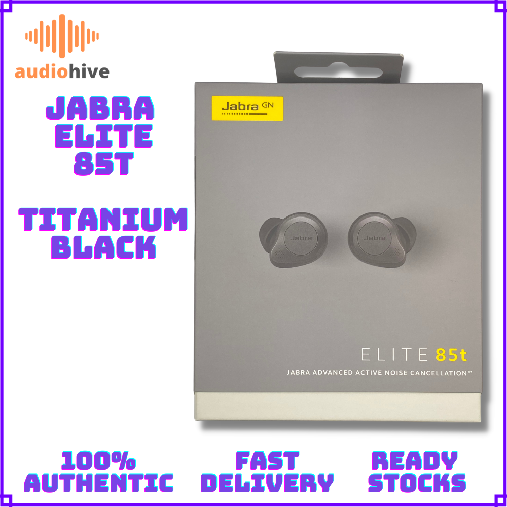 Jabra Elite 85T True Wireless Earbuds with Active Noise Cancellation and Long Battery Life Built-in 6 mic technology with wind protection *Local Ready Stocks*