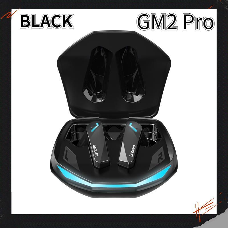 Lenovo GM2 Pro TWS Gaming Bluetooth Earphone Bluetooth 5.3 Low Latency Wireless Headset with Mic 3D Stereo Bass True Wireless Gamer Earbuds【AOXY】