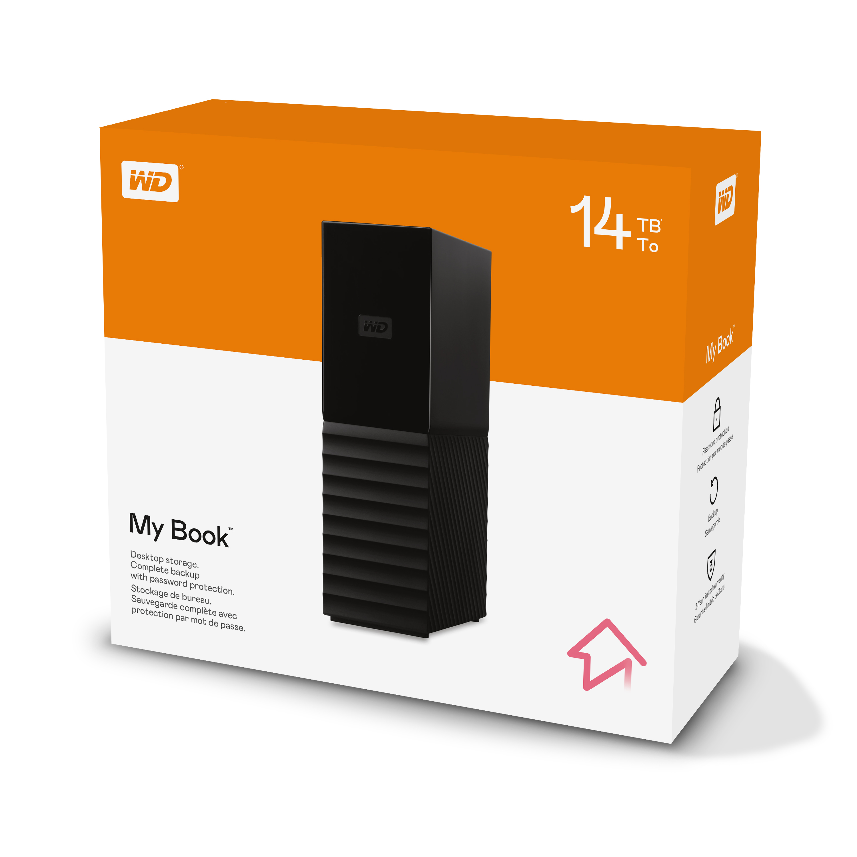 WD My Book Desktop Storage 4TB/6TB/8TB/14TB/16TB/18TB WDBBGB0040HBK-SESN / WDBBGB0060HBK-SESN / WDBBGB0080HBK-SESN / WDBBGB0140HBK-SESN / WDBBGB0160HBK-SESN / WDBBGB0180HBK-SESN - WD Official Store