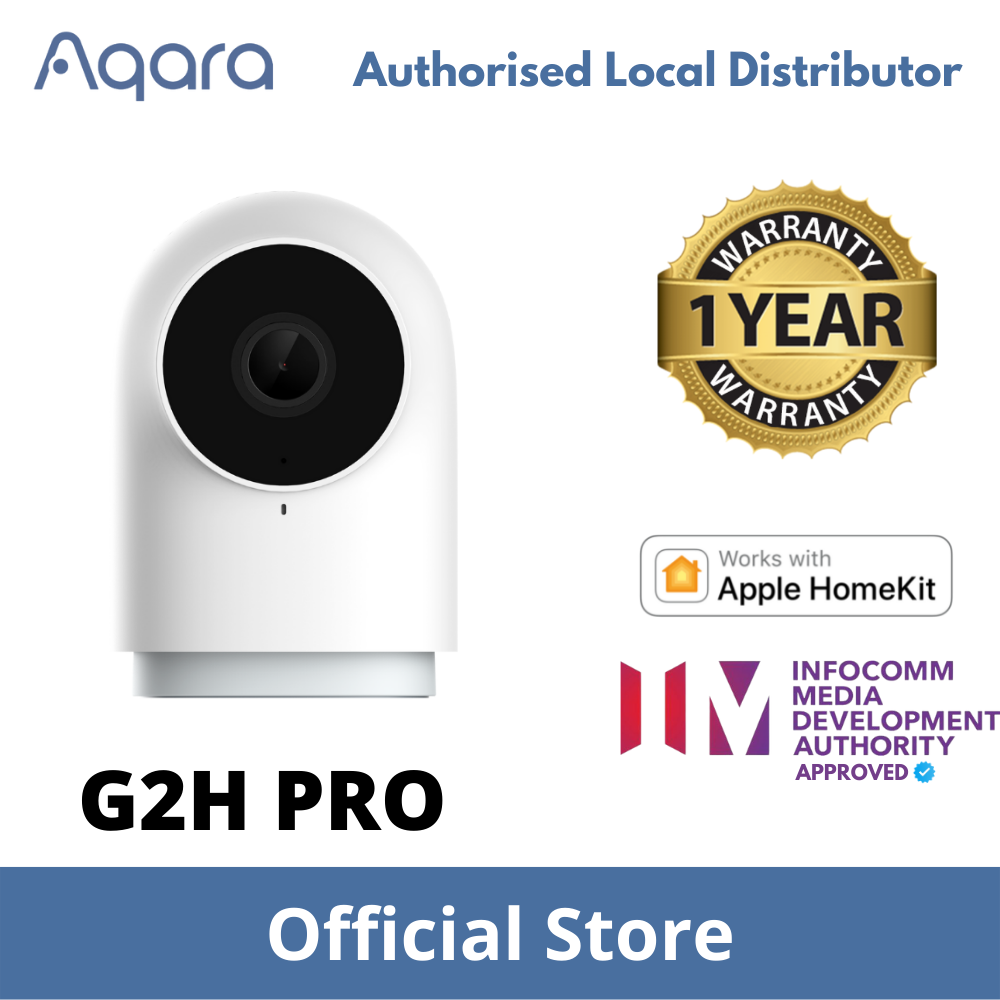 [1 Year SG Warranty] Aqara G2H Pro, Security Camera Hub Indoor  1080p HD HomeKit Secure Video Indoor Camera, Night Vision, Two-Way Audio, Zigbee Hub