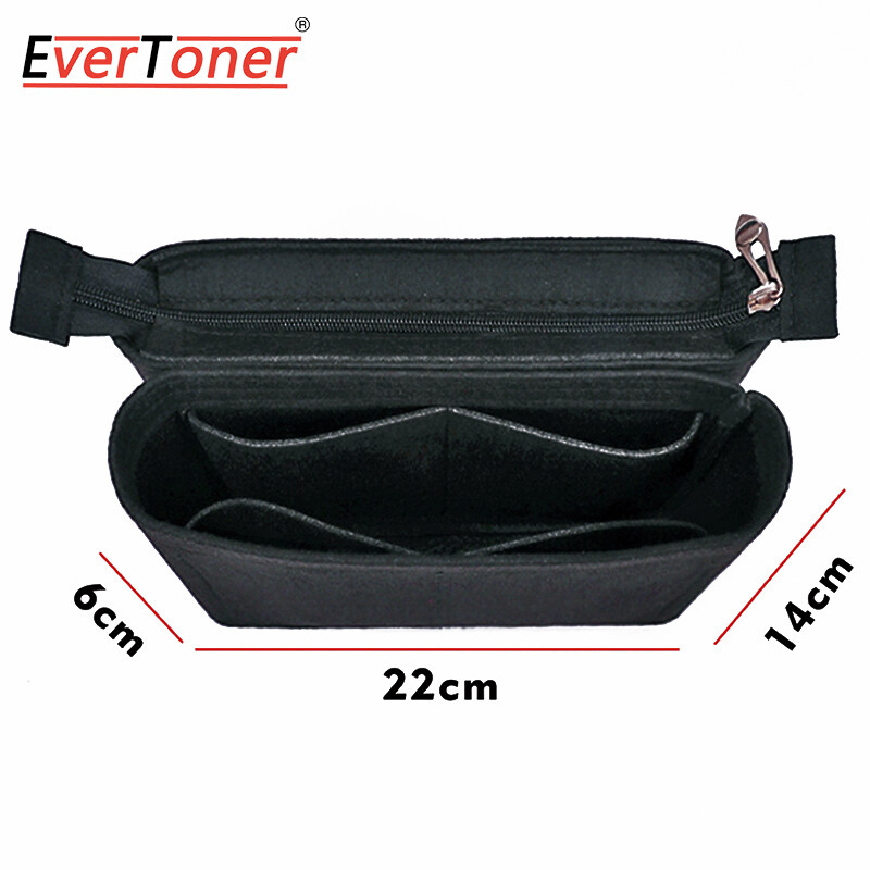 EverToner Felt Insert Bag Organizer for LV Neonoe Makeup Handbag Organizer Women Travel Inner Purse Portable Cosmetic Inside Bag