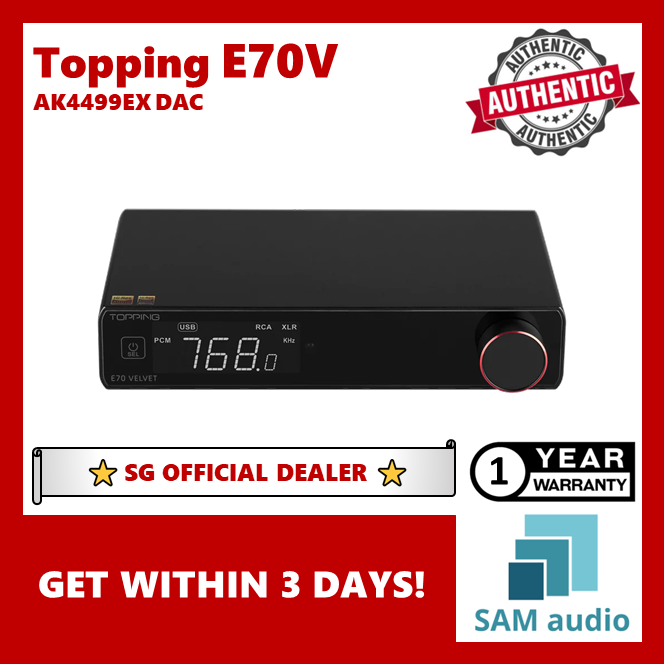 [?SG] TOPPING E70V (E70 VELVET) AK4499EX DAC