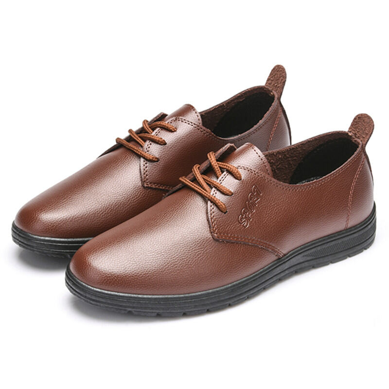 Chef Shoes Men's Non-Slip Waterproof Shoes Oil-Proof KFC Kitchen Work Shoes Casual Shoes Security Work Shoes Men's Leather Shoes