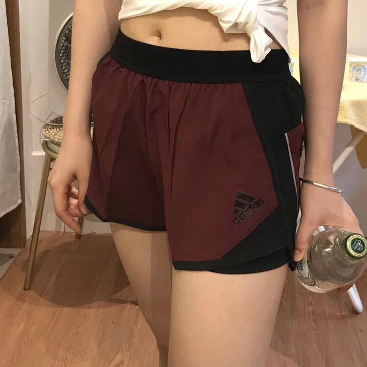 Women Casual High Waist Shorts Workout Sportwear Quick Drying Training Shorts Summer 2 in 1 Sport Shorts Yoga Pants for Women Outdoor Stretch Fitness GYM Short Pants Running Shorts Jogger Pants