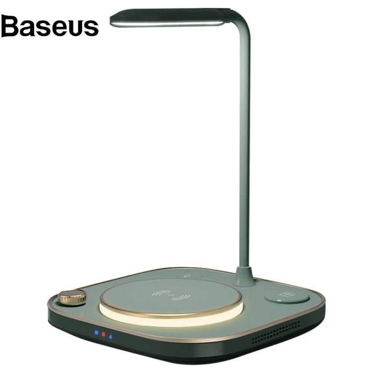 Baseus X3 15W 3 in 1 Magnetic Wireless Charger Multi-Function Fast Charging Station for Mobile Phone Watch Headset with Night Light