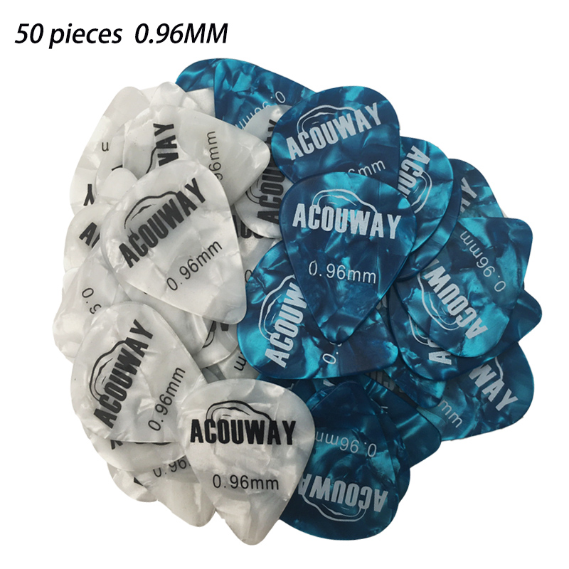 10-50 Pieces Celluloid Guitar Picks Mediator Thickness 0.46 /0.71/0.96/1.2 MM Electric Bass Pick Plectrum Guitar Accessories