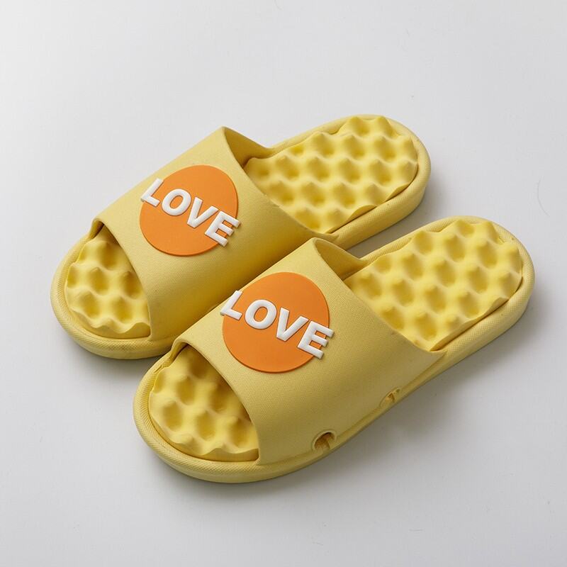 Men's Foot Particle Massage Slippers Summer Indoor Home Non-Slip Bathroom Bath Soft Bottom Couple's Home