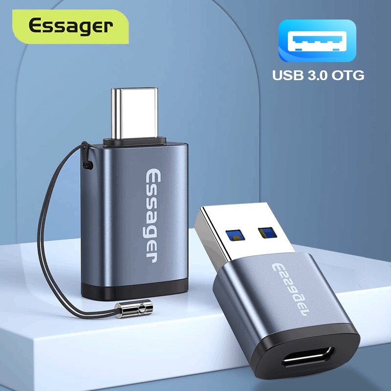 Essager USB Type C OTG Adapter Type-C USB-C Male To USB 3.0 Female Converter For Macbook Xiaomi mi Samsung USBC OTG Connector