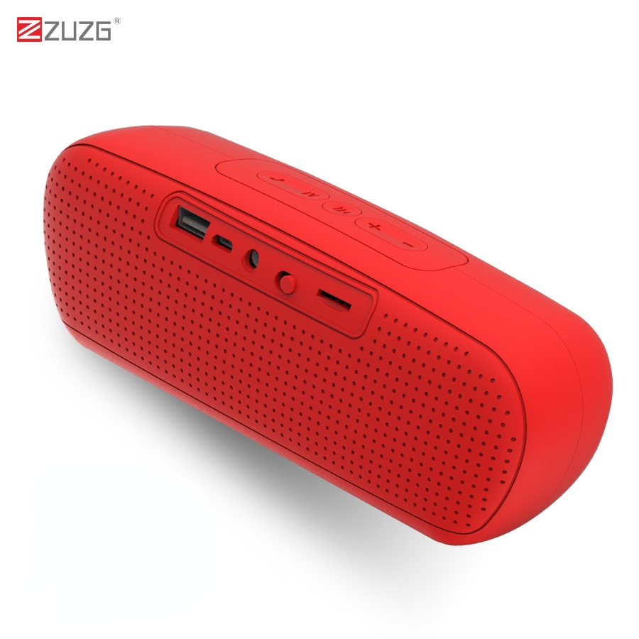 ZUZG Portable Bluetooth Speaker Wireless Stereo Sound Speakers with Mic Support TF AUX TWS