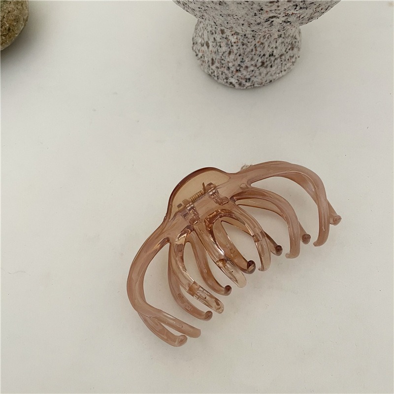 [SG | Cozy & Tight] 10.5cm Extra Big French Fascinating Acrylic Hair Claw, Elegant Ponytail Holder Clamp Bath Shower Spring Banana Clip Hair Accessories