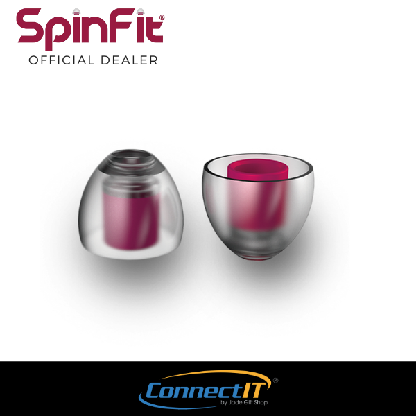SpinFit CP155 Premium Replacement Silicone Eartips for Earphones with Nozzle Size of 5.5 mm (2 Pairs)