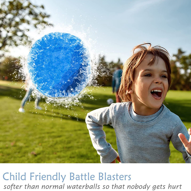 10pcs/20pcs Water Balls Reusable Water Balloons Soft Cotton Splash Soaker Ball For Pool Fun Outdoor Fight Games Toss Catch Gaming Ball