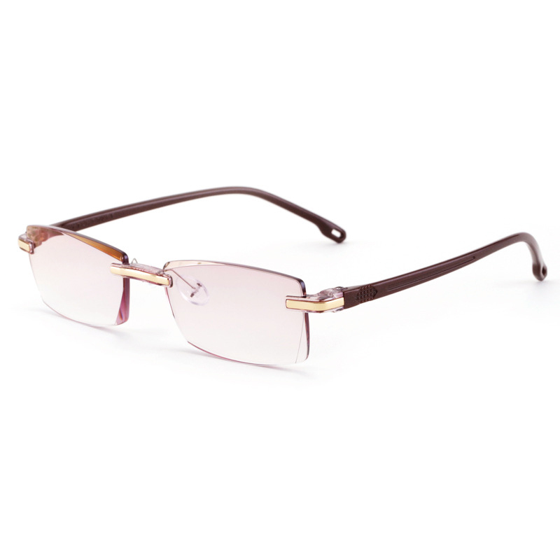 Anti Blue Light Reading Glasses New High-end Diamond Presbyopic Glasses 100°-400° PTQ