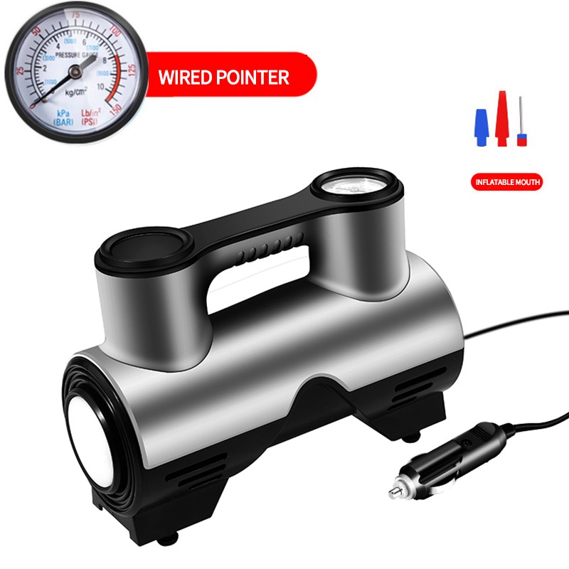 HESTIA Portable Air Compressor Battery Car Tyre Air Pump Inflator Motorcycle Bicyle Tire Inflatable Digital Portable Electric Pump for Car, Motorcycle, Scooter, Bike