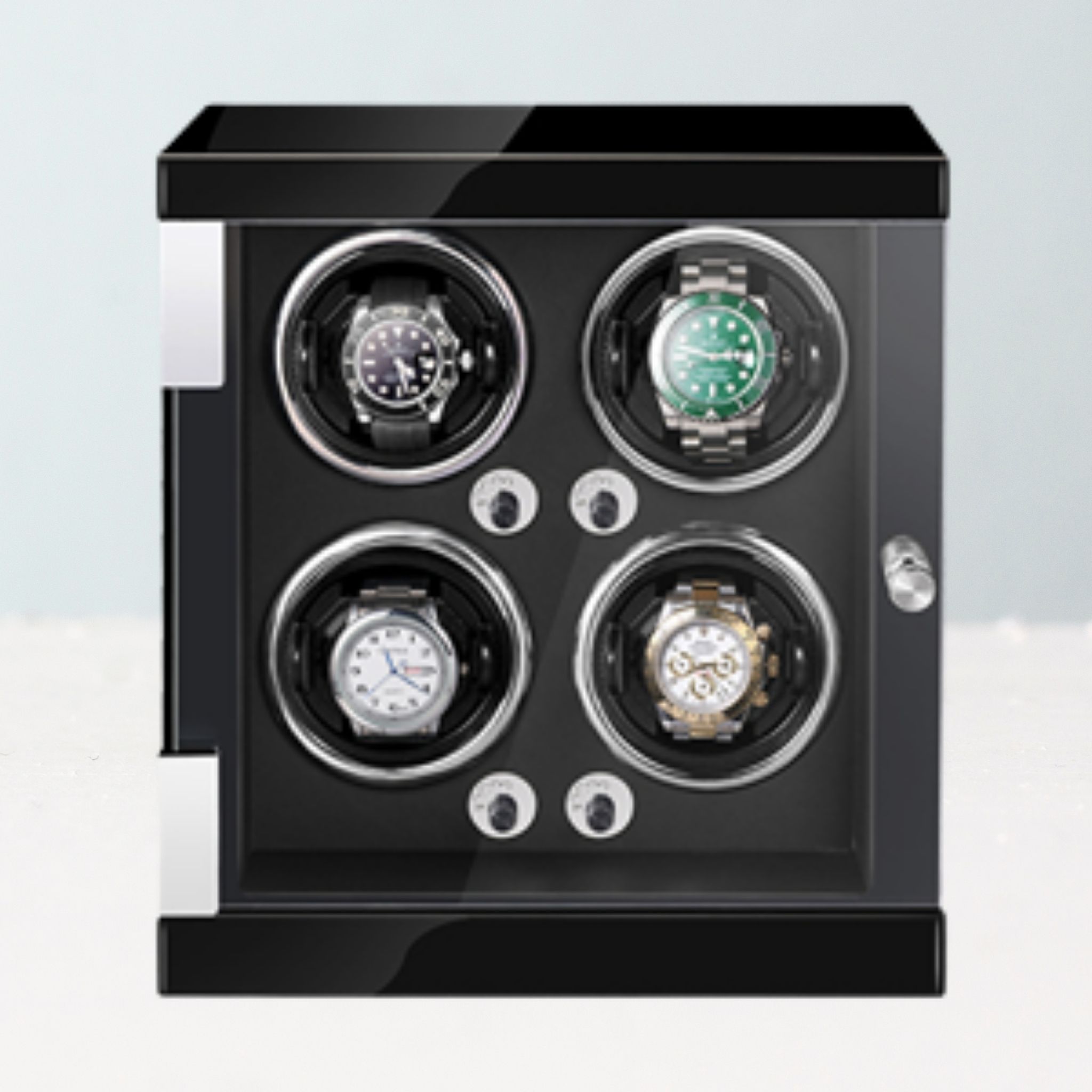 Individual Watch Winder Box 4/6/9 Slots Self-Winding Box with LED light Luxury Model
